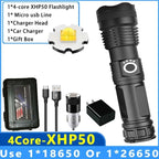 Adjustable Rechargeable Tactical Flashlight USB LED  Super Bright Zoomable IPX65 Waterproof Portable Torchlight Flash Lamp USB Charging For Hiking Camping Running Fishing Stevvex