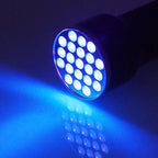 Adjustable Rechargeable UV Flashlight Black Light 21LED 12LED Handheld Portable Torch Light Ultraviolet Flashlight Detector Flashlight Torch For Bed Bug Dog Urine Pet Stains Matching With Pet Odor Eliminator Stevvex