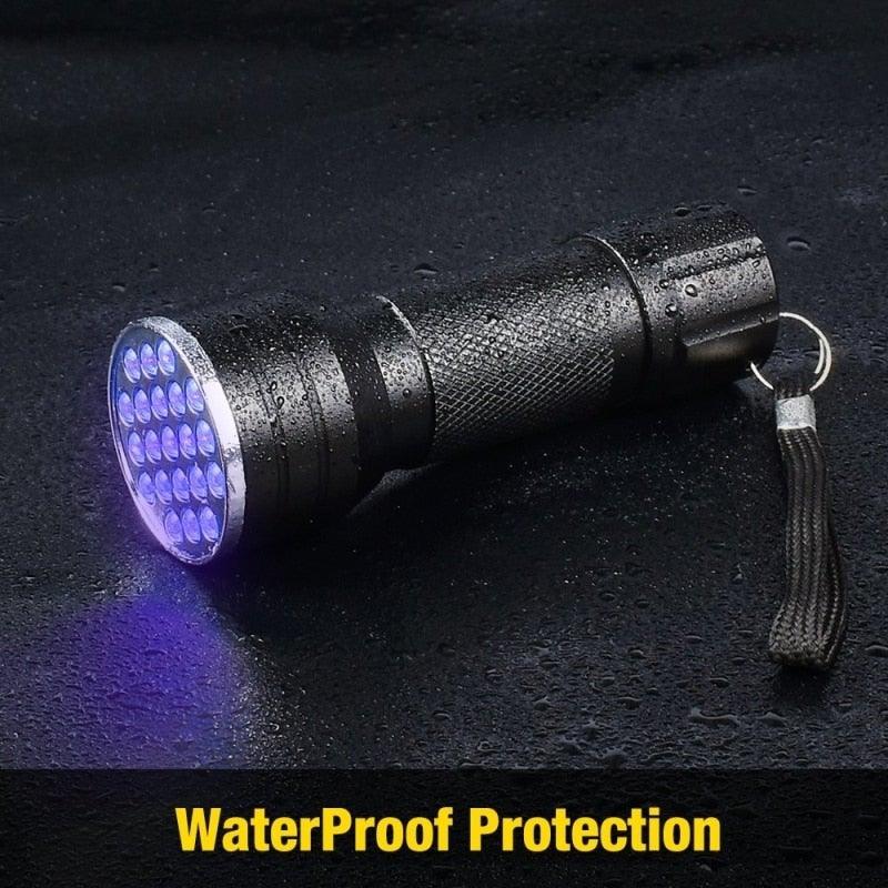 Adjustable Rechargeable UV Flashlight Black Light 21LED 12LED Handheld Portable Torch Light Ultraviolet Flashlight Detector Flashlight Torch For Bed Bug Dog Urine Pet Stains Matching With Pet Odor Eliminator Stevvex