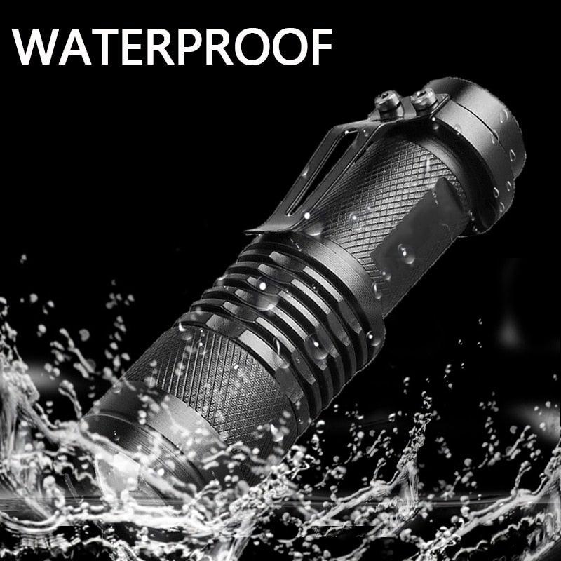 Adjustable Rechargeable Water Resistant Super Bright Mini Handheld Flashlights LED Zoomable Flashlight For Camping Fishing  Bicycle Light Kids Indoor Outdoor Hiking Stevvex