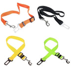 Adjustable Safety Seat Belt Nylon Pets Puppy Seat Lead Leash Dog Harness Vehicle Seatbelt Pet Dog Supplies Travel Clip Adjustable Bowtie Pet Cat Dog Car Seat Belt Pet Seat Harness Dog Lead Clip Dog Collars Accessories Stevvex