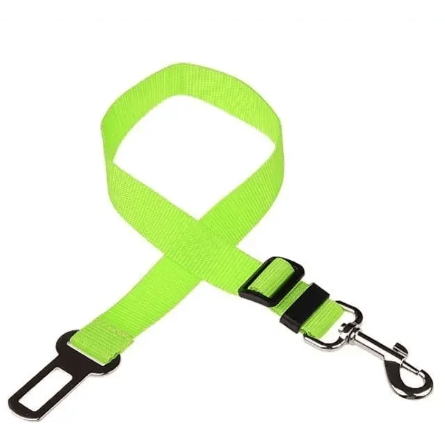 Adjustable Safety Seat Belt Nylon Pets Puppy Seat Lead Leash Dog Harness Vehicle Seatbelt Pet Dog Supplies Travel Clip Adjustable Bowtie Pet Cat Dog Car Seat Belt Pet Seat Harness Dog Lead Clip Dog Collars Accessories Stevvex