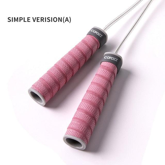 Adjustable Sport Jump Rope Skip Speed Weighted Jump Ropes With Weight Block Cable Fitness Training Anti-Slip Handle Jump Rope For Fitness Workout Adjustable Skipping Rope For Exercise Boxing Stevvex
