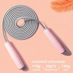 Adjustable Sport Jump Rope Skip Speed Weighted Jump Ropes With Weight Block Cable Fitness Training Anti-Slip Handle Jump Rope For Fitness Workout Adjustable Skipping Rope For Exercise Boxing Stevvex