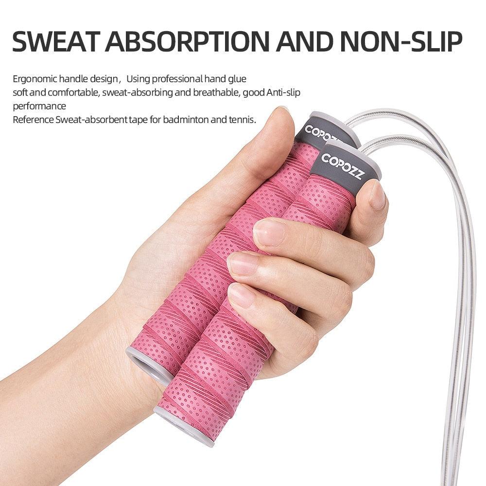 Adjustable Sport Jump Rope Skip Speed Weighted Jump Ropes With Weight Block Cable Fitness Training Anti-Slip Handle Jump Rope For Fitness Workout Adjustable Skipping Rope For Exercise Boxing Stevvex