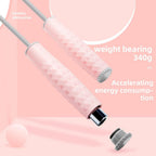 Adjustable Sport Jump Rope Skip Speed Weighted Jump Ropes With Weight Block Cable Fitness Training Anti-Slip Handle Jump Rope For Fitness Workout Adjustable Skipping Rope For Exercise Boxing Stevvex