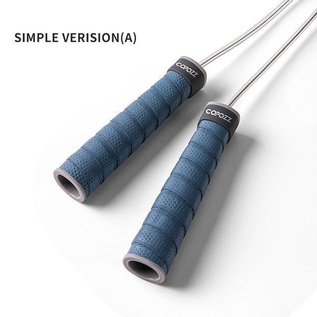 Adjustable Sport Jump Rope Skip Speed Weighted Jump Ropes With Weight Block Cable Fitness Training Anti-Slip Handle Jump Rope For Fitness Workout Adjustable Skipping Rope For Exercise Boxing Stevvex