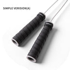 Adjustable Sport Jump Rope Skip Speed Weighted Jump Ropes With Weight Block Cable Fitness Training Anti-Slip Handle Jump Rope For Fitness Workout Adjustable Skipping Rope For Exercise Boxing Stevvex