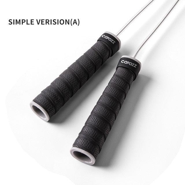 Adjustable Sport Jump Rope Skip Speed Weighted Jump Ropes With Weight Block Cable Fitness Training Anti-Slip Handle Jump Rope For Fitness Workout Adjustable Skipping Rope For Exercise Boxing Stevvex