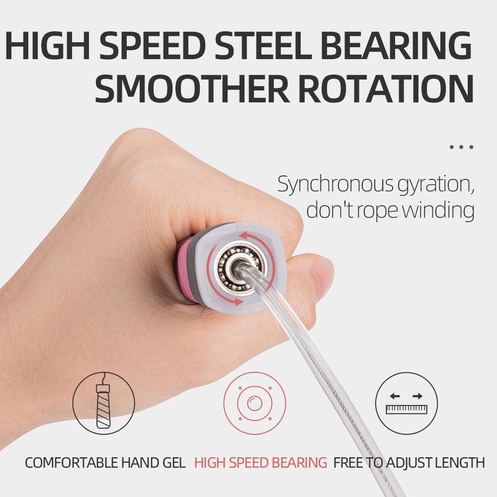 Adjustable Sport Jump Rope Skip Speed Weighted Jump Ropes With Weight Block Cable Fitness Training Anti-Slip Handle Jump Rope For Fitness Workout Adjustable Skipping Rope For Exercise Boxing Stevvex