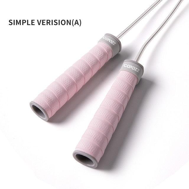 Adjustable Sport Jump Rope Skip Speed Weighted Jump Ropes With Weight Block Cable Fitness Training Anti-Slip Handle Jump Rope For Fitness Workout Adjustable Skipping Rope For Exercise Boxing Stevvex