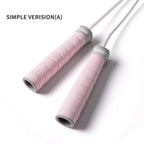 Adjustable Sport Jump Rope Skip Speed Weighted Jump Ropes With Weight Block Cable Fitness Training Anti-Slip Handle Jump Rope For Fitness Workout Adjustable Skipping Rope For Exercise Boxing Stevvex