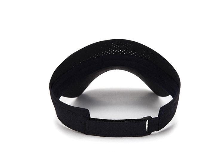 Adjustable Summer Breathable Hats Men Women Sun Protection Sports Golf Tennis Visor Hat Adjustable Visor UV Protection Top Empty Solid Sports Outdoor Running Sunscreen Strong Cap Stevvex