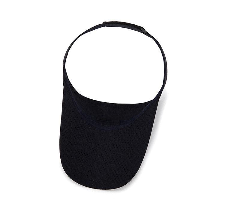 Adjustable Summer Breathable Hats Men Women Sun Protection Sports Golf Tennis Visor Hat Adjustable Visor UV Protection Top Empty Solid Sports Outdoor Running Sunscreen Strong Cap Stevvex
