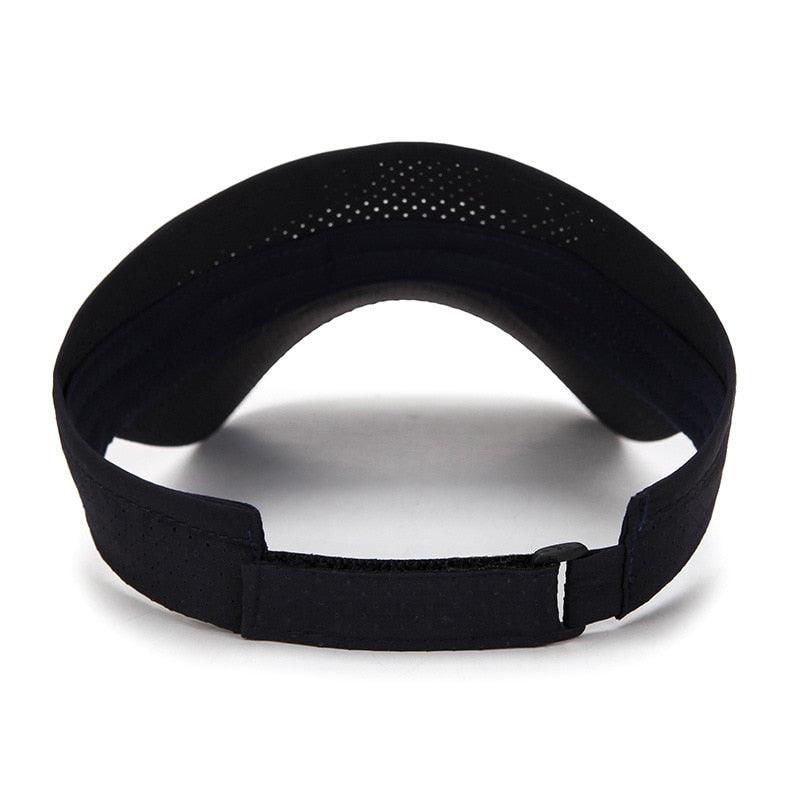 Adjustable Summer Breathable Hats Men Women Sun Protection Sports Golf Tennis Visor Hat Adjustable Visor UV Protection Top Empty Solid Sports Outdoor Running Sunscreen Strong Cap Stevvex