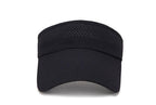 Adjustable Summer Breathable Hats Men Women Sun Protection Sports Golf Tennis Visor Hat Adjustable Visor UV Protection Top Empty Solid Sports Outdoor Running Sunscreen Strong Cap Stevvex