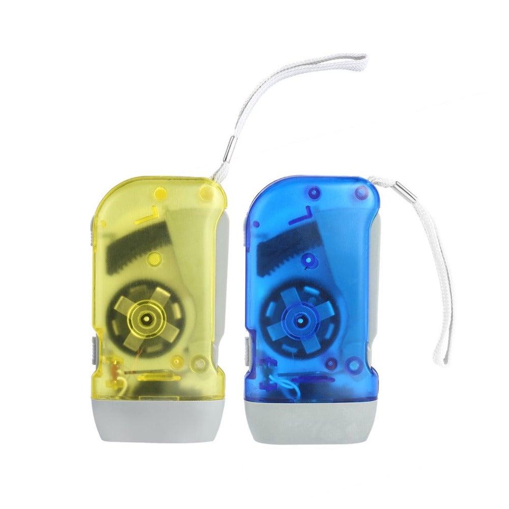 Adjustable Super Bright LED Light Hand Press Flashlight Waterproof Wind Up Light Hand Crank Flashlight Torch Light Crank Lamp Power For Hiking Outdoor Home Camping Stevvex