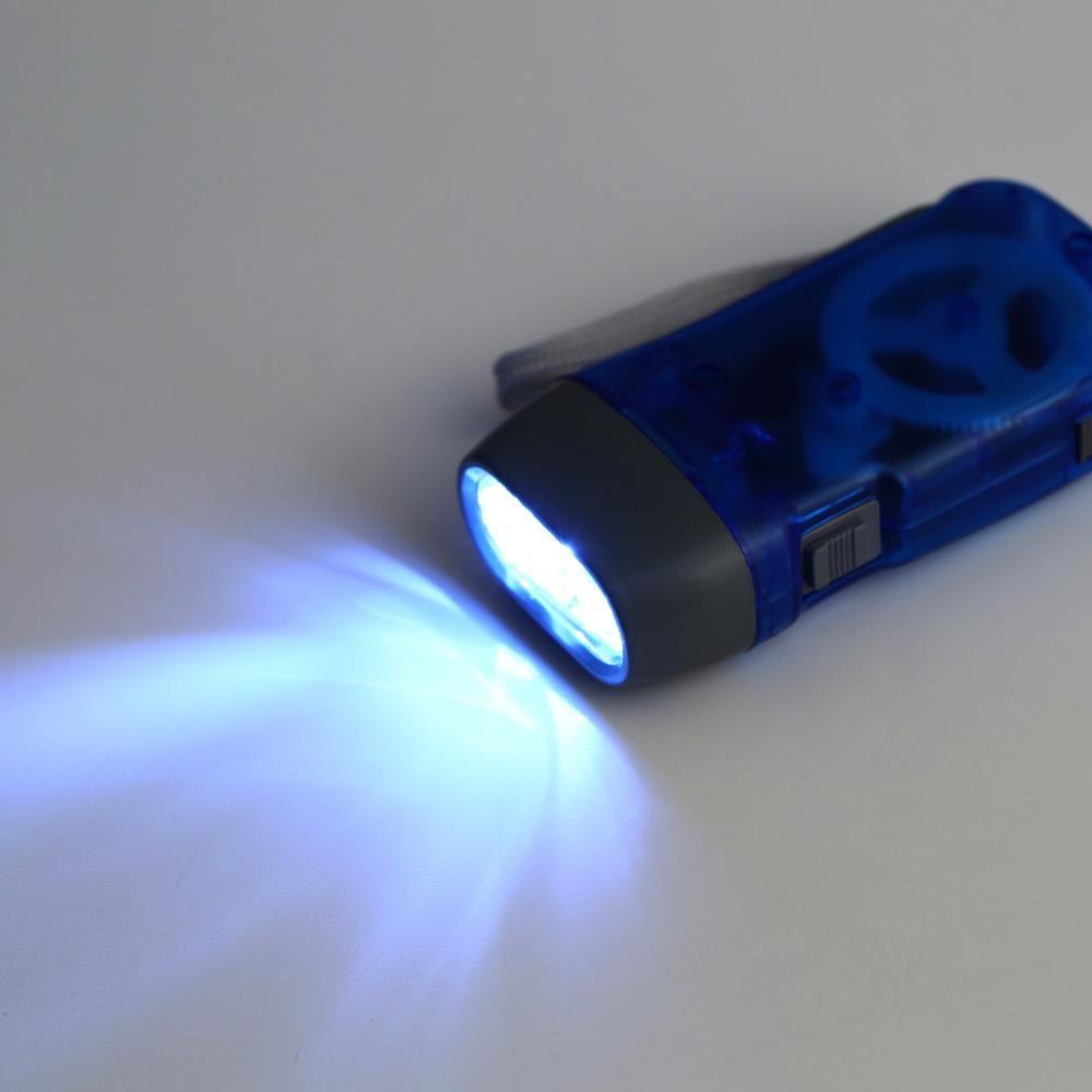 Adjustable Super Bright LED Light Hand Press Flashlight Waterproof Wind Up Light Hand Crank Flashlight Torch Light Crank Lamp Power For Hiking Outdoor Home Camping Stevvex