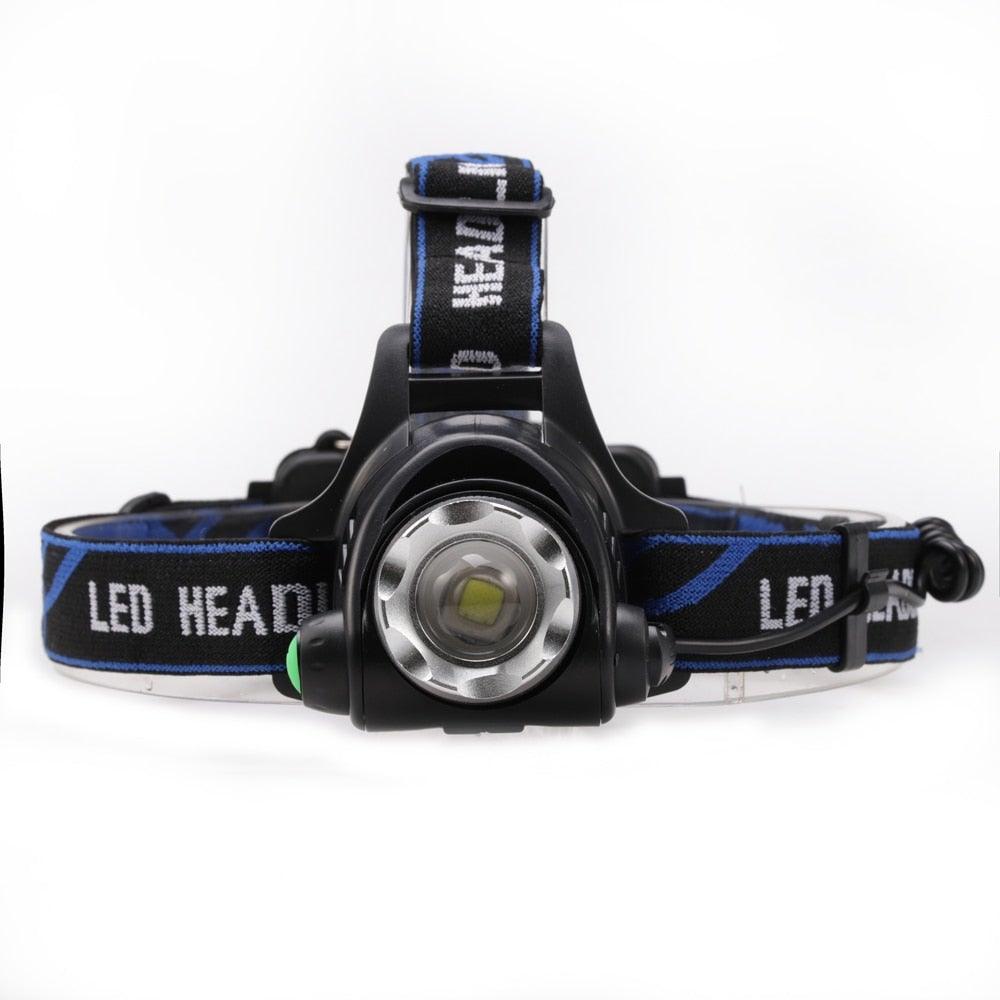 Adjustable USB Rechargeable IR Sensor Super Bright Headlight Battery For Long Working Time LED Headlamp Fishing  Waterproof Head Light Lamp Perfect For Running  Camping Stevvex
