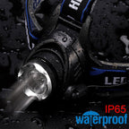 Adjustable USB Rechargeable IR Sensor Super Bright Headlight Battery For Long Working Time LED Headlamp Fishing  Waterproof Head Light Lamp Perfect For Running  Camping Stevvex