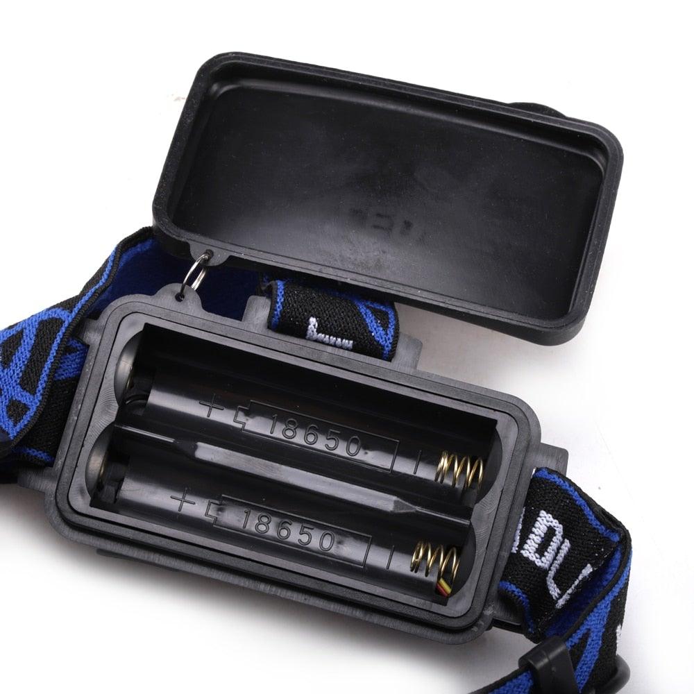Adjustable USB Rechargeable IR Sensor Super Bright Headlight Battery For Long Working Time LED Headlamp Fishing  Waterproof Head Light Lamp Perfect For Running  Camping Stevvex