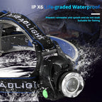 Adjustable USB Rechargeable IR Sensor Super Bright Headlight Battery For Long Working Time LED Headlamp Fishing  Waterproof Head Light Lamp Perfect For Running  Camping Stevvex