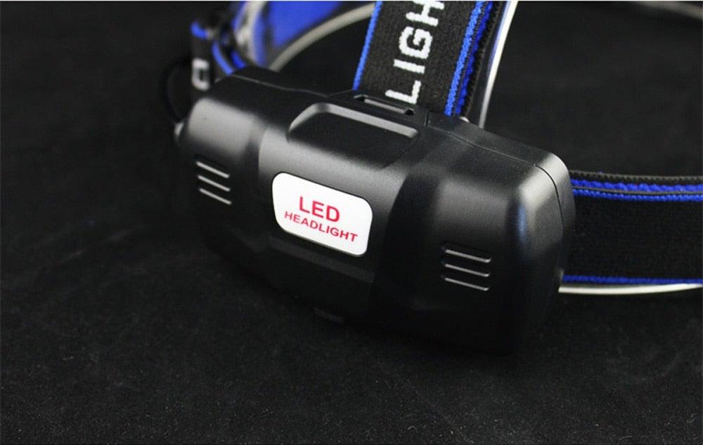 Adjustable USB Rechargeable IR Sensor Super Bright Headlight Battery For Long Working Time LED Headlamp Fishing  Waterproof Head Light Lamp Perfect For Running  Camping Stevvex