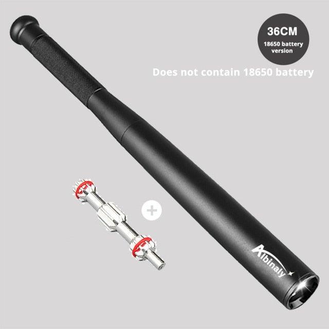 Adjustable Waterproof Super Bright Tactical Flashlights Handheld High Lumen Portable Torchlight  Baton Baseball Bat  LED Flashlight Aluminium Alloy Torch For Emergency And Self Defense Stevvex