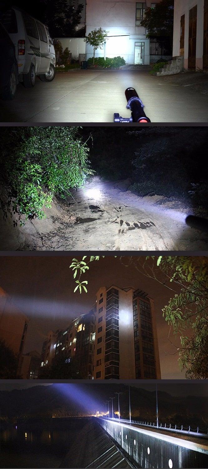 Adjustable Waterproof Super Bright Tactical Flashlights Handheld High Lumen Portable Torchlight  Baton Baseball Bat  LED Flashlight Aluminium Alloy Torch For Emergency And Self Defense Stevvex