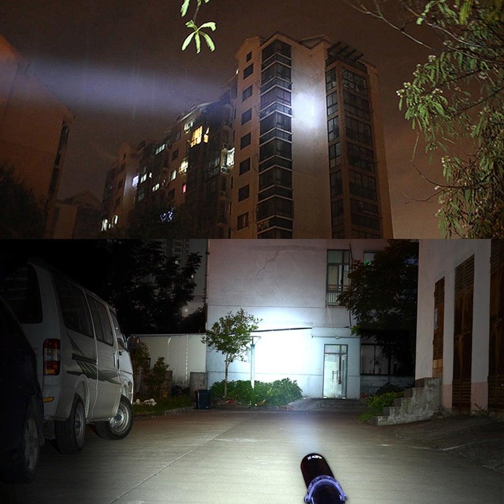 Adjustable Waterproof Super Bright Tactical Flashlights Handheld High Lumen Portable Torchlight  Baton Baseball Bat  LED Flashlight Aluminium Alloy Torch For Emergency And Self Defense Stevvex