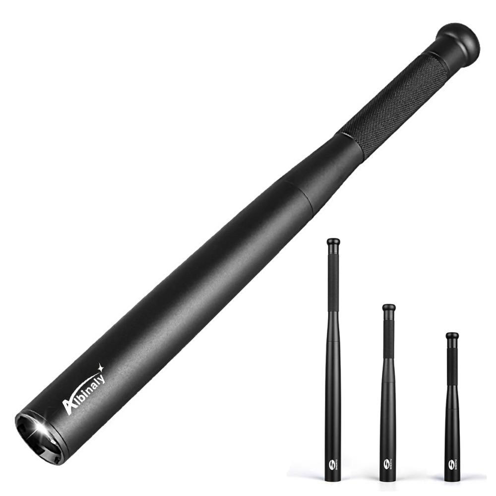 Adjustable Waterproof Super Bright Tactical Flashlights Handheld High Lumen Portable Torchlight  Baton Baseball Bat  LED Flashlight Aluminium Alloy Torch For Emergency And Self Defense Stevvex