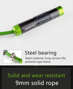 Adjustable Weighted Skipping Rope Heavy Jump Ropes With Adjustable Extra Thick Cable Aluminum Silicone Grips Handles High-Speed Ball Bearings Premium Skipping Rope For Training Boxing Workouts Jumping Exercise Equipment