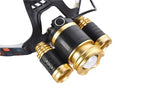 Adjustable Zoomable Headlamp Ultra Bright Rechargeable LED Bright High Lumen Head Lights Head Lamp Waterproof Flashlight For Outdoor Cmaping Fishing Hiking Biking Fishing Headlamp  Running Headlamp Stevvex