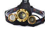 Adjustable Zoomable Headlamp Ultra Bright Rechargeable LED Bright High Lumen Head Lights Head Lamp Waterproof Flashlight For Outdoor Cmaping Fishing Hiking Biking Fishing Headlamp  Running Headlamp Stevvex