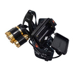 Adjustable Zoomable Headlamp Ultra Bright Rechargeable LED Bright High Lumen Head Lights Head Lamp Waterproof Flashlight For Outdoor Cmaping Fishing Hiking Biking Fishing Headlamp  Running Headlamp Stevvex