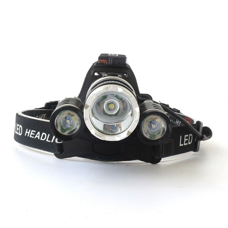 Adjustable Zoomable Headlamp Ultra Bright Rechargeable LED Bright High Lumen Head Lights Head Lamp Waterproof Flashlight For Outdoor Cmaping Fishing Hiking Biking Fishing Headlamp  Running Headlamp Stevvex