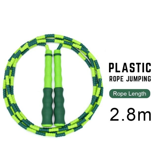 Adult Children Jump Skipping Rope With Non Slip Jumping Rope Sport Jump Rope Large Rubber Exercise Workout For Home Gym Flooring Non-Slip Oval Design Equipment For Workout Excercise And Fitness Stevvex