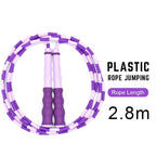 Adult Children Jump Skipping Rope With Non Slip Jumping Rope Sport Jump Rope Large Rubber Exercise Workout For Home Gym Flooring Non-Slip Oval Design Equipment For Workout Excercise And Fitness Stevvex