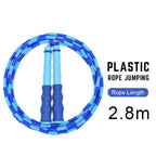 Adult Children Jump Skipping Rope With Non Slip Jumping Rope Sport Jump Rope Large Rubber Exercise Workout For Home Gym Flooring Non-Slip Oval Design Equipment For Workout Excercise And Fitness Stevvex