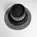 Adult Summer Straw Hat Fashion Casual Beach Fedora Hat Wide Brim Straw Hat Luxury Fedora Summer Packable Sun Hat Lightweight Women Beach Sun Hat Breathable Sun Hats For Women 56-58cm Stevvex