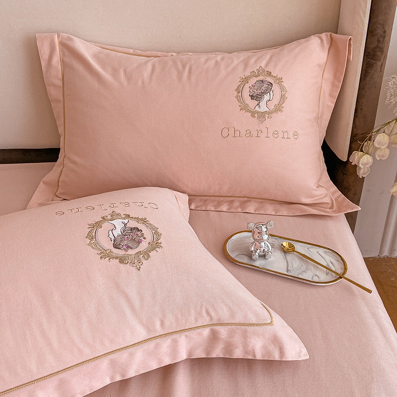 Pure Cotton Quilt Cover Linen Bed Sheet Autumn And Winter Set Pi-Mart