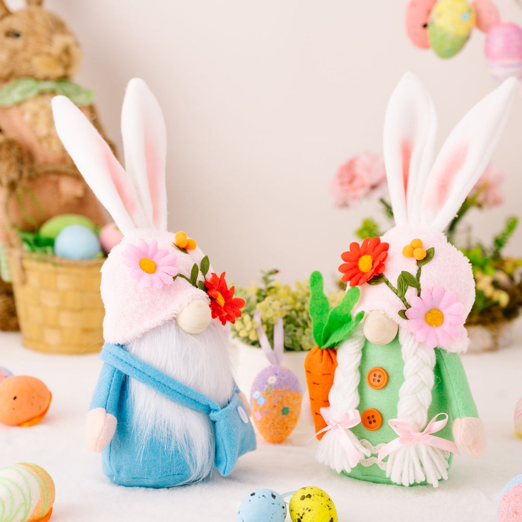 Easter Faceless Gnome Rabbit Doll DIY Handmade Home Decoration Spring Hanging Bunny Ornaments Kids Gifts Pi-Mart
