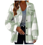 Lamb Fleece Jacket Button Fleece Jacket - SJB-DIAMOND ELITES