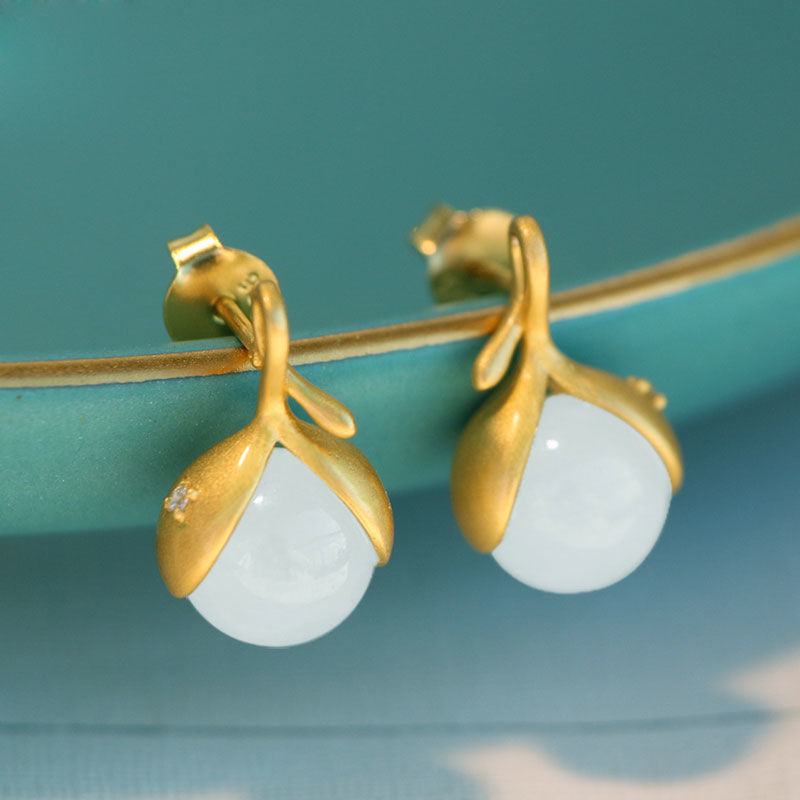 Delicate Dainty And Minimalist Flower Bud Earrings Pi-Mart