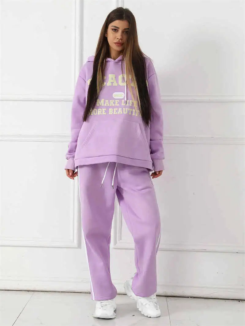 Women's Fashion Casual Printed Top Pants Set - SJB-DIAMOND ELITES