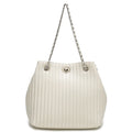 Large Hobo bag Chain Handle Cowhide Bucket Fashion Shoulder Handbag Genuine Leather Embroidery SHOMICOBOUTIQUE