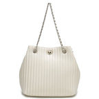 Large Hobo bag Chain Handle Cowhide Bucket Fashion Shoulder Handbag Genuine Leather Embroidery SHOMICOBOUTIQUE
