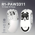 ATTACK SHARK R1 PRO 59g SUPERLIGHT Mouse, PixArt PAW3311 Gaming Sensor, BT/2.4G Wireless/Wired Gaming Mouse, 6 Adjustable Up To 18000, 65 Hrs Battery, Office Mice For Win11/Xbox/PS/Mac (()Black ) Lootquake LLC