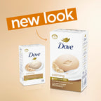 Dove Beauty Bar Soap for Women Calming Oatmeal & Rice Milk All Skin, 3.75oz 4 Bars