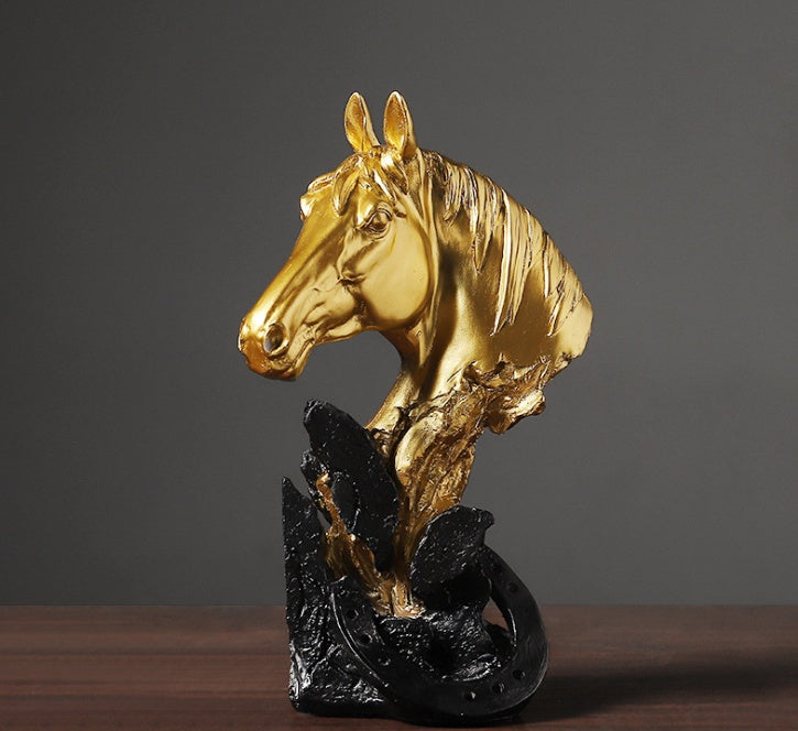 War Horse Bronze Horse Head Power Horse Resin Crafts Lootquake LLC